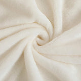 Fleecedeken/knuffeldeken - flanel, extra zacht en warm - kreukbestendig/verkleurt niet, te gebruiken als bedsprei of deken op de bank - 150 x 200 cm - Wit