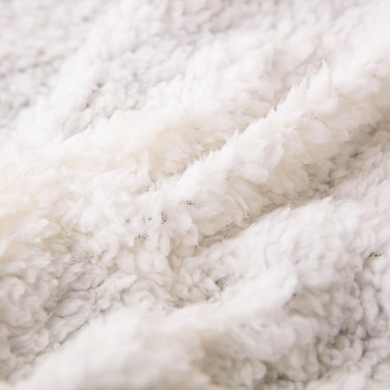 Dubbelzijdig pluche extra zacht fleece sherpa bedsprei pluizig en verbetert de slaap tweepersoons 150x200cm antracietgrijs