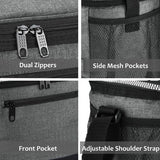 Geïsoleerde lunchtas voor heren, lunchtas van 7,8 l, koeltas, picknicktas met verstelbare schouderband, thermische tas, lekvrij, opvouwbaar voor werk, fitness, onderweg naar school