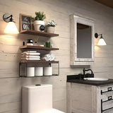 Houten wandplank, wandplank, 3+1-delige zwevende plank, keukenwandplank, planken voor muren, badkamerwandplank, wandboekenplank, wandplanken voor woonkamer, keuken, slaapkamer of kantoor.