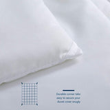 Dekbed, 240 x 260 cm, 4 seizoenen, dekbed, 300 g/m², microvezel, 260 x 240, superzacht deken, slaapdeken, ademend, 240 x 260, wit