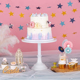 30 cm wit taartstandaard, eenvoudige kunst metaal rond bruiloft evenement verjaardagsfeest dessert cupcake-sokkel display plaat, cupcake-standaard taartstandaard voor kerstdecoratie