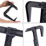 KADAX - Verstelbare bloembakhouder zonder boren, balkonbakhouder in set - verstelbare haken en houder voor bloembak, bloembakhouder voor balkon en vensterbank - 3 stuks, Grafiet