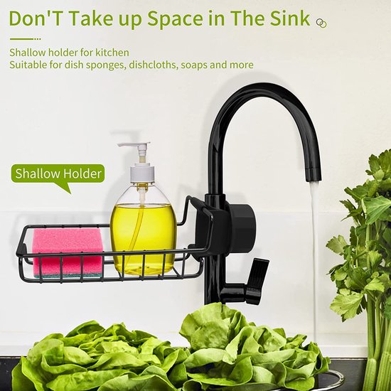 2 stuks doucheplank voor douchestang, roestvrij staal, zwart, doucheplank zonder boren, voor 18-27 mm stang, roestvrij douchemand, badkamer, doucheplank, shampoohouder voor douche, sponshouder en zeephouder