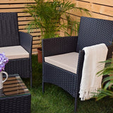 Vervangende pad voor in de tuin, rotan stoel, zitkussen, voor buiten, waterdicht, comfortabel, duurzaam en licht (steen, 2)