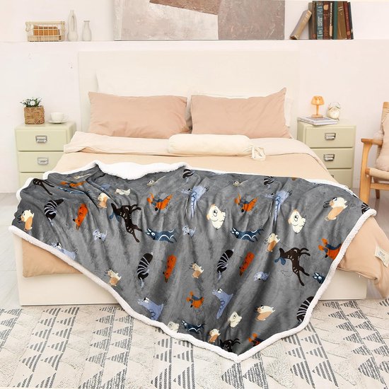 de afmetingen van 150 x 130 cm 100% polyester