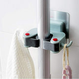 Apparaathouder, zelfklevende dweil- en bezemhouder, boren niet nodig, voor keuken, badkamer, tuin, garage, 6 stuks