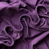 Dubbelpak hoeslakens 90x200cm | 100% gekamd katoen 165gsm | Set van 2 lakens 90x200 tot 25 cm matrashoogte | Jersey | Premium kwaliteit | Aubergine | 90 x 200 + 30