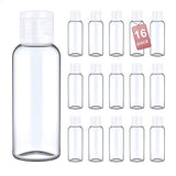 Flip Cap Cosmetische flessen, 16x60 ml, 11x100 ml., transparant