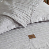 220 x 240 cm en 2 kussenlussen 50 x 70 cm, sprei, sprei, jacquard stof wonen, zacht en modern, grijs