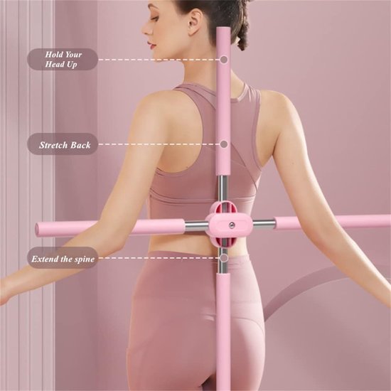 Yoga Houdingscorrectiestokken, bodybuilding, yoga, pilatesstok, bult correctiestang voor thuis, full-body training, sportschool, stretch, sculpt