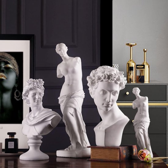 Harsmateriaal: dit beeld is gemaakt van hoogwaardige, niet-giftige hars voor maximale duurzaamheid