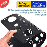 Opvouwbare plank Verstelbare Pollover-broeken Overhemden Wasgoed Vouwhulp voor kinderen en volwassenen voor waskleding T-shirtvouw Opvouwbare wasplank Overhemdvouw (zwart)