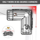 Shower Shelf No Drilling Corner, Bathroom Shower Shelf, Durable Stainless Steel Bathroom Shelf, No Drilling, Movable Bathroom Organiser Shelf, Bathroom Shelf for Shampoo and Shower Gel,