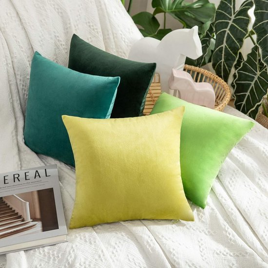 Sierkussensloop, set van 2 stuks, zonder vulling, decoratieve kussensloop, decoratieve hoes met verborgen ritssluiting. Translation: Decorative pillowcase, set of 2 pieces, without filling, decorative pillowcase, decorative cover with hidden zipper.