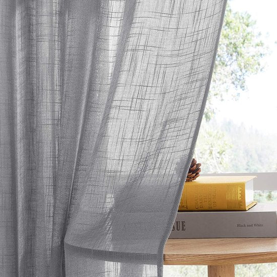 Gordijn grijs H 210 x B 132 cm