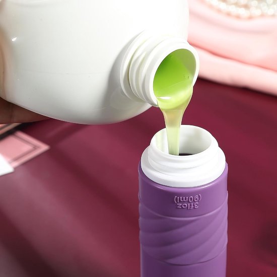 Siliconen reisflessenset 90 ml, set van 4 reisflessen om te vullen, lekvrij, cosmetische flessen voor het vullen van reizen, container, BPA-vrij, FDA-goedgekeurd, voor het vullen van douchegellotion