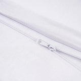 Deluxe Beddengoedset, 155 x 220 cm, 100% katoen, dekbedovertrek met kussensloop 80 x 80 cm, hoogwaardig dekbedovertrek met ritssluiting, Made in EU, wit, 155 x 220 cm
