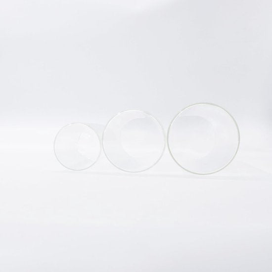 Decoratieve vaas, glazen cilinder, tafeldecoratie, 3 stuks/set, bloemenvaas, moderne glazen vaas, rond, glazen cilinder, bloemenvaas, tulpenvaas