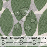 Kussenhoes 40 x 40 cm, lente, zomer, groen, waterdicht, bankkussen, sierkussen, kussenhoes, linnen, outdoor, kussen, bloemen, boho, decoratie, sierkussen voor bank, woonkamer, set van 2