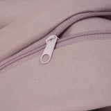 Deluxe Beddengoedset, 155 x 220 cm, 100% katoen, dekbedovertrek met kussensloop 80 x 80 cm, hoogwaardig dekbedovertrek met ritssluiting, made in EU, poederroze, 155 x 220 cm