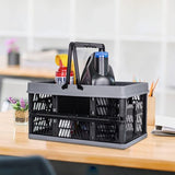 Boodschappenmand, plastic, optional vouwdoos, small, 19 liter, 38 x 25 x 20 cm, geschikt voor keuken, badkamer, kantoor, slaapkamer, klaslokaal, kast, lade