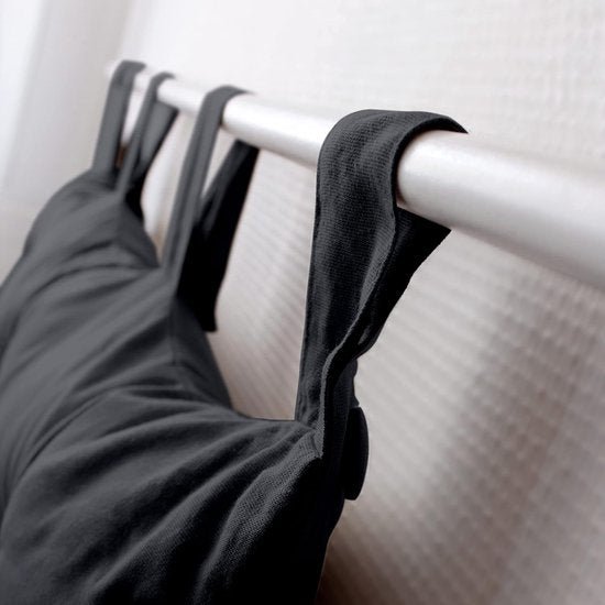 Hoofdbord stof 70 x 9 x 45 cm, donkergrijs, 9 x 45 cm