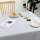 Tafelkleed afwasbaar, rechthoekig, 100 x 140 cm, polyester, tafellinnen, jacquard, tuin, tafelkleed, ornamenten, onderhoudsvriendelijk, grijs