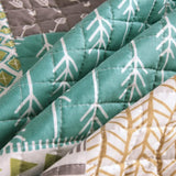 Sprei, 150 x 200 cm bedsprei, geruit, gewatteerd patroon, patchwork-quilt, omkeerbaar ontwerp, sprei, voor eenpersoonsbed, gevoerd