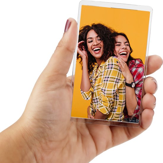 Kurtzy (20Pak) Blanke Foto Lijst Inleg Koelkast Magneten - Voor Foto’s 9,8 x 5x9 cm - Doorzichtig Helder Acryl Koelkast Magneten voor Kleine Foto’s - Geschenken voor Familie & Vrienden