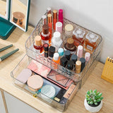 Cosmetische organisator, make-up opbergorganisator met laden, acryl badkamer kaptafel doos voor schoonheidsborstel huidverzorging lippenstift parfum oogschaduw