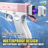 Elektrisch Waterpistool - Roze - 70ml Clip - Krachtige Stralen - Duurzaam en Draagbaar - Ideaal Buitenspeelgoed