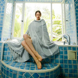 XXL strandhanddoek, groot, 100 x 200 cm, van katoen, saunahanddoek, badhanddoek, hamamdoek, yogadeken, pestemal, voor dames en heren, geschenkdoos, extra groot en licht, 100 x 200 cm (pastelgrijs-beige, 2)