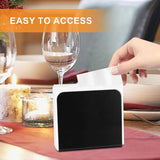 Servethouder voor tafelservettenhouder, metalen servetstandaard, vrijstaande tafelhanddoekdispenser, servetdispenser voor tafels, eten, keuken, werkblad, restaurant, picknick (vierkant)