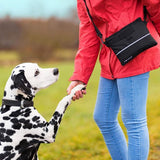 hondenvoerzak, behandel zak, met eenhandige kliksluiting, verwijderbare zak binnen, hond training voedselzak, inclusief karabijnhaak