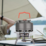Buitenshuis snelle verwarming theepot draagbare harde aluminium camping waterkoker 1 l / 1,5 l (1 l)