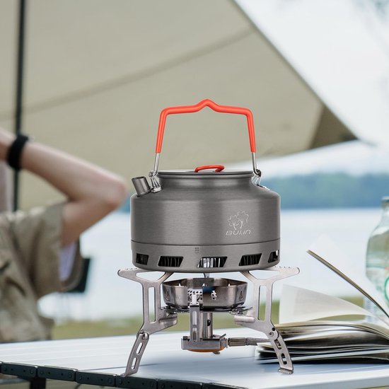 Buitenshuis snelle verwarming theepot draagbare harde aluminium camping waterkoker 1 l / 1,5 l (1 l)