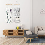 Wall Hanging Bags 3 Pieces Wall Hanging Storage Bag with 5 Pockets, Organiser for Children's Room, Waterproof Hanging Storage, Linen Coloured Hanging Bag Organiser, Suitable for Bathroom