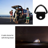 10 stuks V-opbouwring sjorogen V-ring van roestvrij staal met belasting 400 kg voor het vastzetten van lading in personenauto's, kajakken en aanhangers