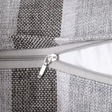 Strepen kussenslopen, kussenhoezen, linnenlook, decoratieve kussensloop, decoratieve kussensloop, decoratieve bankkussens voor bank, kantoor, bank, slaapkamer en woonkamer, set van 2, 40 x 60