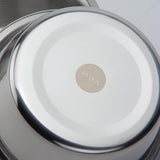 Hoogwaardige hondenbak, voerbak en drinkbak van geborsteld roestvrij staal, vaatwasmachinebestendig, voerbak (2x L / 2,2 l / 23,5 cm)