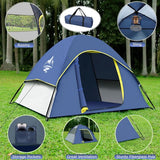 Kampeertent, Koepeltent voor 2 personen, Familietent voor kamperen en picknick, Tenten waterdicht en winddicht, Pop-up tent voor rust in de achtertuin, Outdoor vrijetijdsactiviteiten en bijeenkomsten