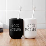 2 stuks tandenborstelbekers tandenborstelhouder voor tandenborstel en tandpasta, absoluut onbreekbaar, kunststof