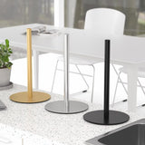 Gouden keukenrolhouder, staande servethouder voor opslag van toiletpapier, premium roestvrijstalen keukenorganizer, Zewa rolhouder voor keukenrolorganizer, papierrolhouder met verzwaarde