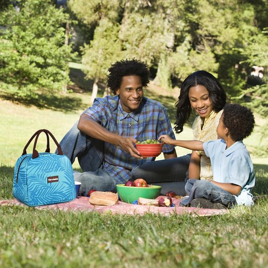 Lunchtas voor kinderen en dames, geïsoleerde lunchtas voor mannen, draagbare koeltas met voorvak, voor werk, school, picknick