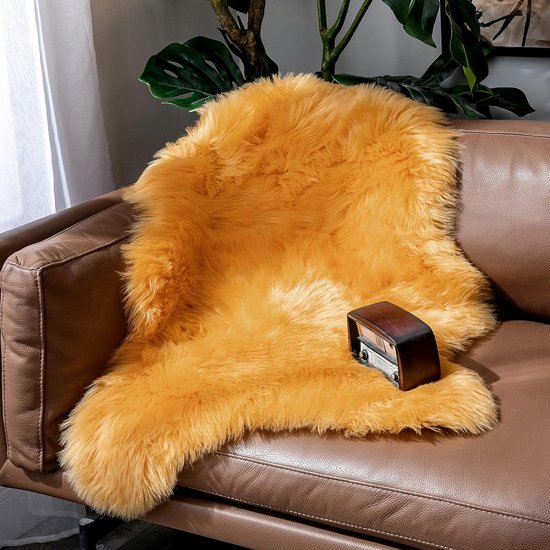 Nepbont Vloerkleed Pluizig Zacht Warm Modern Vloermat Bankmat Imitatiebont Deco Bont Onregelmatig Bedmat Wol Lang Haar Optiek Gezellig