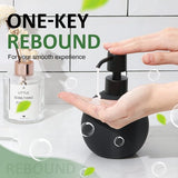 Zeepdispenser, 420 ml, Pompdispenser, Vloeibare zeep, Afwasmiddeldispenser, Keramische ronde lotiondispenser, Navulbare dispenser, Afwasmiddeldispenser, Elegante accessoires,