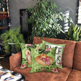 Waterdichte kussenhoezen, 4 stuks, 45 x 45 cm, decoratief outdoor kussen, waterdicht, ademend, tropische flair kussensloop, geschikt voor bankkussen, tuin, outdoor