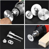 messen van snelstaal voor multifunctionele gereedschappen voor roterend gereedschap; 8 kleine cirkelzaagbladen van staal voor het zagen van hout, kunststof en metaal