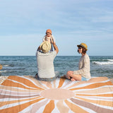 Picknickdeken zandvrij 280 x 300 cm waterdichte stranddeken voor 4-8 personen, lichtgewicht en draagbare sneldrogende strandmat, outdoor campingdeken voor strand, wandelen, reizen - Boheems